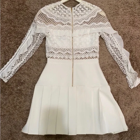 Self-Portrait | Dresses | Brand New White Bellis Lace Pleated Dress Size 4 | Poshmark Self-Portrait | Dresses | Brand New White Bellis Lace Pleated Dress Size 4 | Poshmark